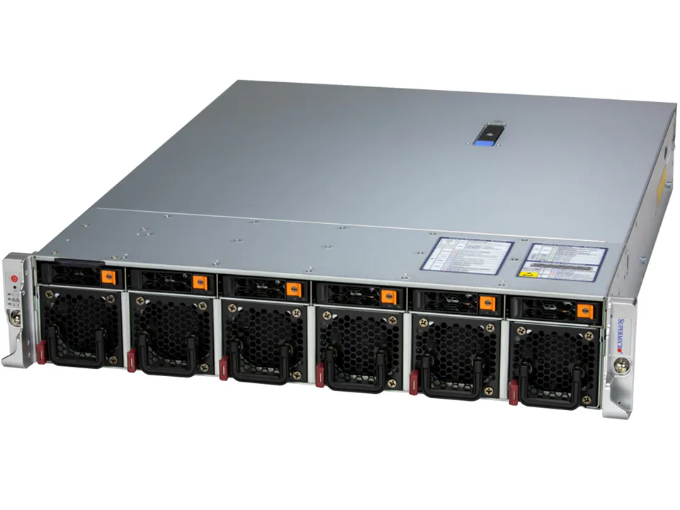Super 221HE-TNRD,2xLGA-4677,8xPCIe5.0,Video,2xAIOM Slot,6xHS 2.5" SATA/NVMe,IPMI,D5(8TB),2U/R1300WDC
