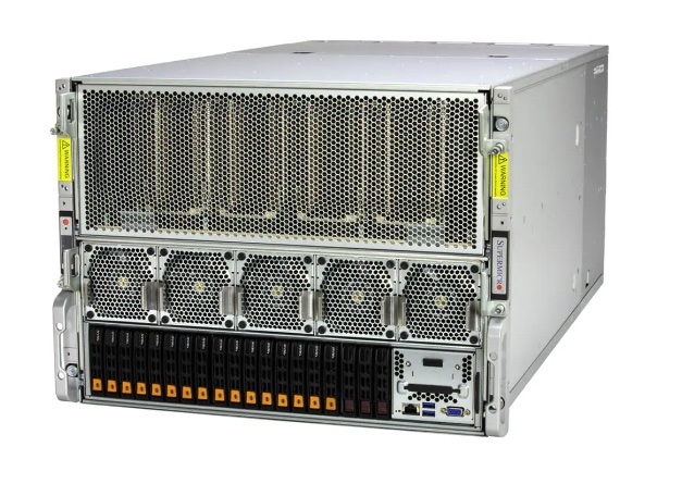 Decommissioned Supermicro SYS-821GE-TNHR 8U H100 GPU server