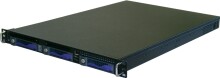 AIC RMC1Q2-5I-SWV2S 1U Rackmount Chassis, 3xSCSI H/S, Black, w/350W P.S.