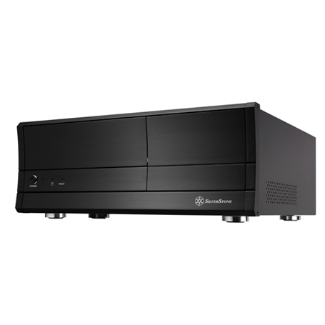 SilverStone LC03-B, Black F Alum, 2x 5.25"/2x 3.5" Ext+2x 3.5" Int Bays, 300W  HTPC Desktop Case