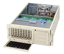 SuperServer 7044A-82, 2x Nocona, 800Mhz, SCSI/U320, 2x GB Lan, SATA+Raid,8x SCA, DDR2(16GB), 4U/645W