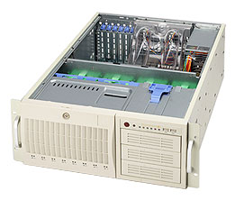 SuperServer 7044A-i2, 2x Nocona, 800Mhz, 2x GB Lan, SATA+Raid, DDR2(16GB), 4U/645W