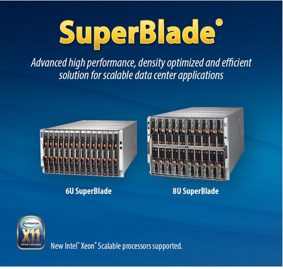 SuperBlade® 14x Nodes/Dual Scalable 6U Server