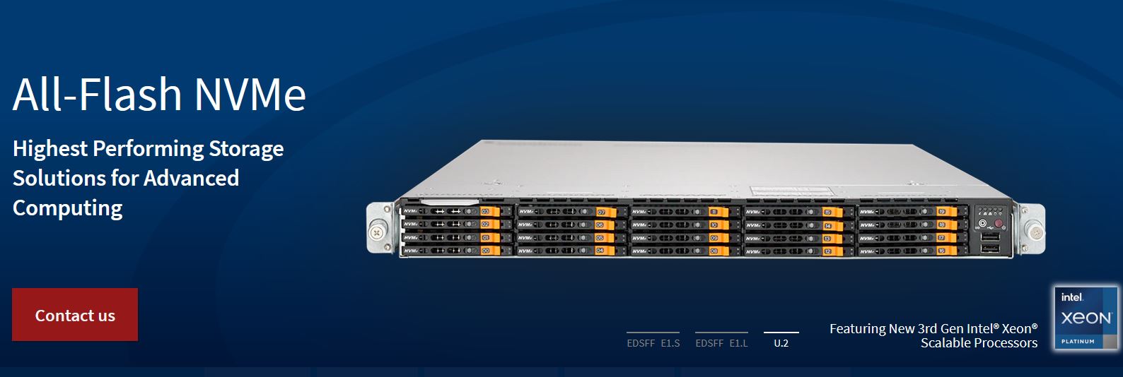 Super Xeon® Scalable All-Flash NVMe Server