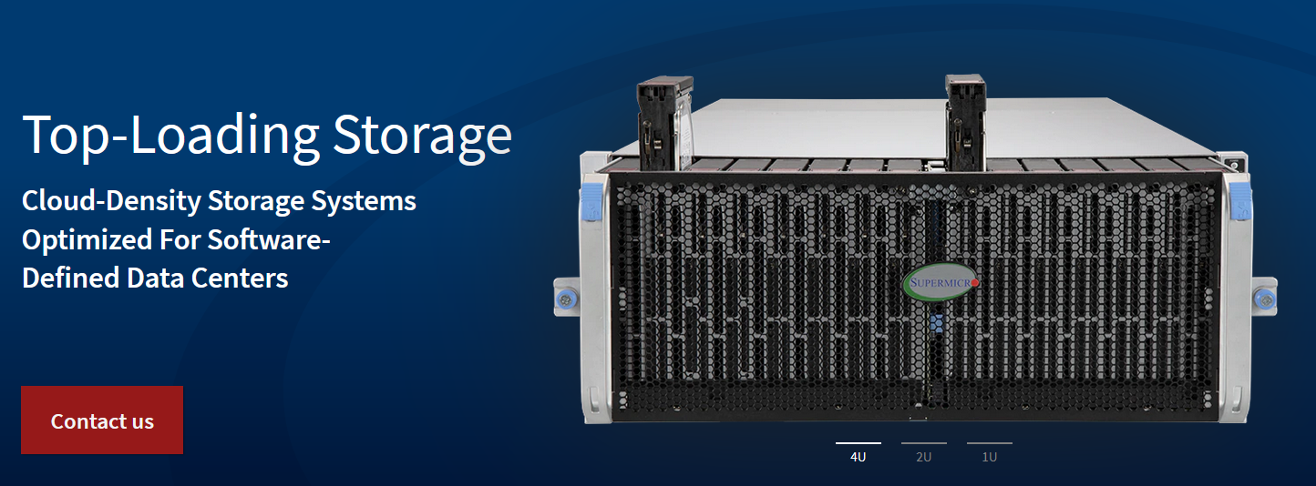 Super Top-Loading 3rdGen Storage Server