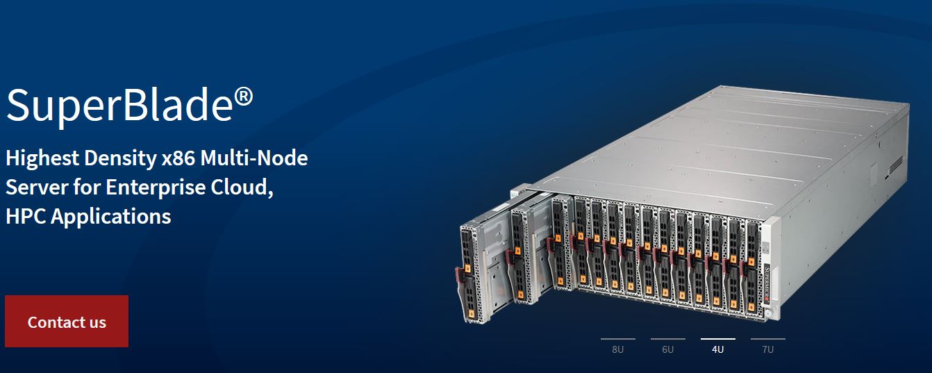 SuperBlade® 14x Nodes/3rdGen Scalable Server