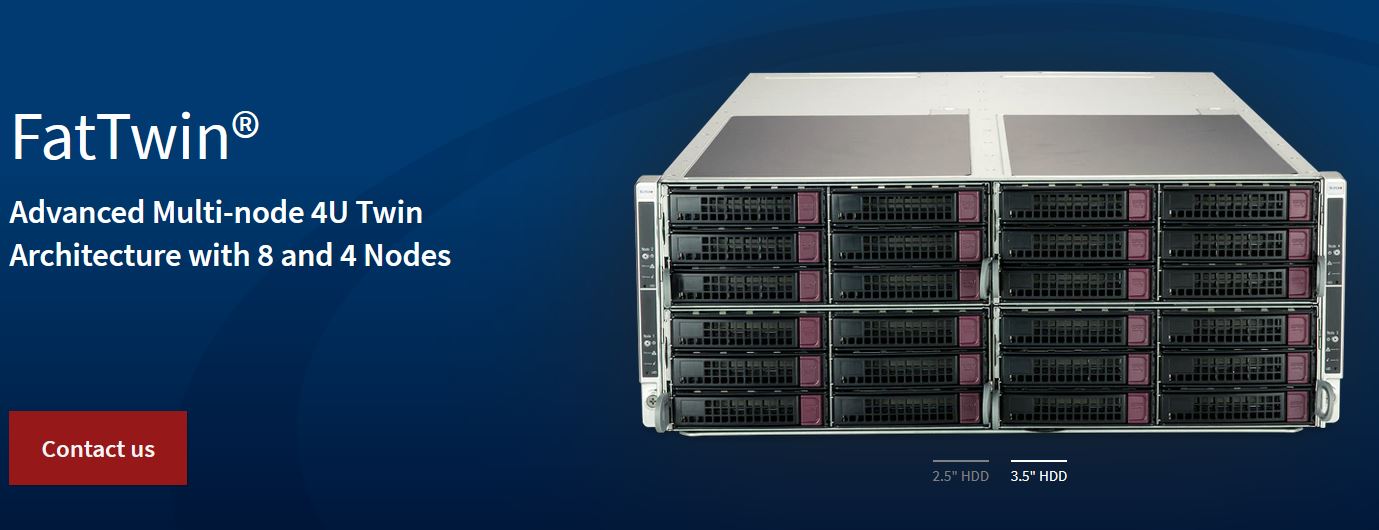 Super FatTwin(4xNode) 3rdGen Scalable+3.5" Server