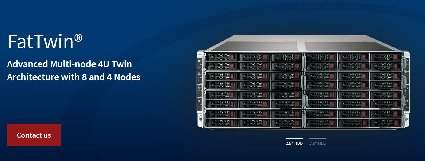 Super FatTwin(8xNode) 3rdGen Scalable+2.5" Server