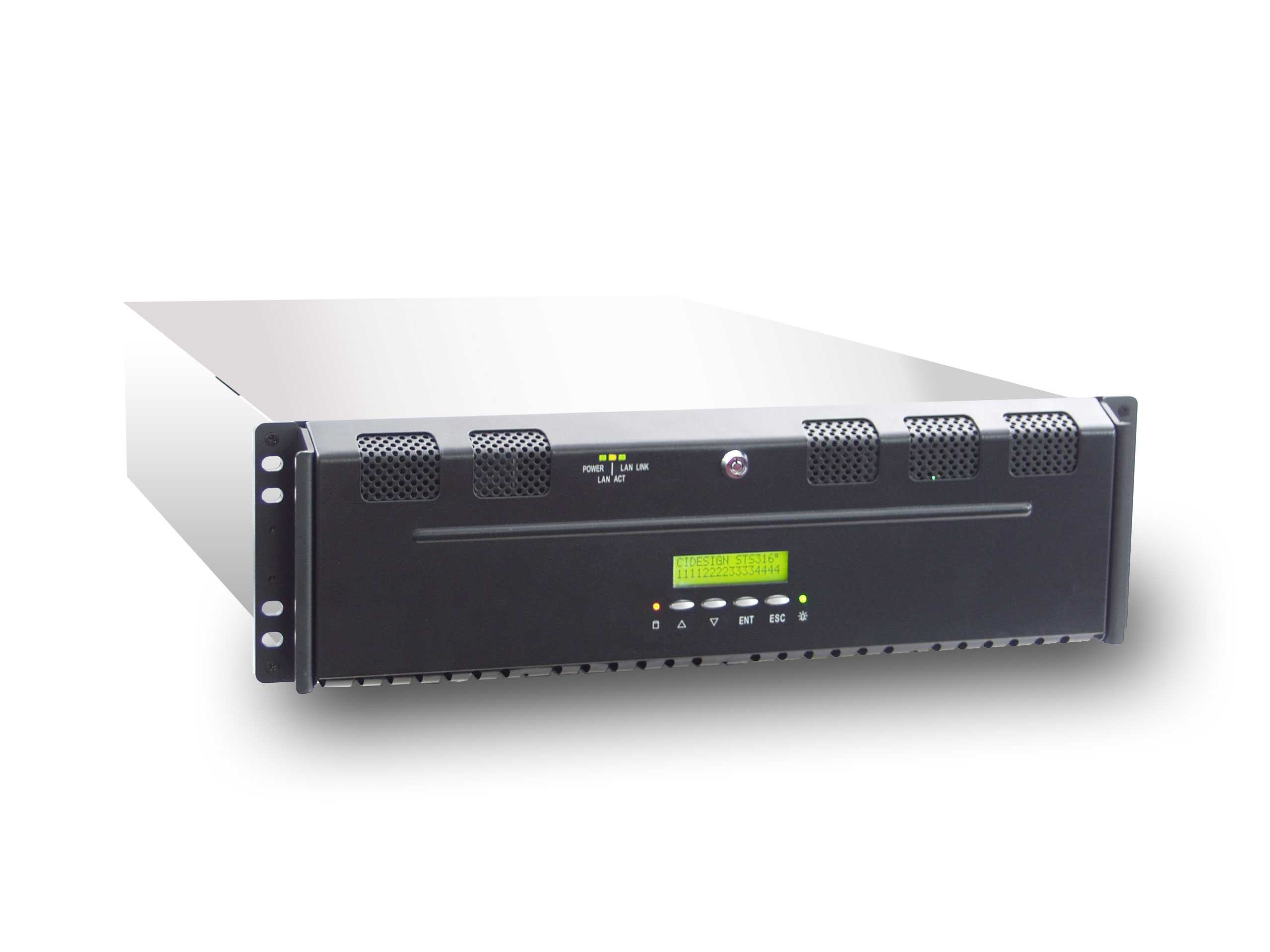 CiDesign STS316, 3U RM, 16x HS SATA to Fibre/2Gb, 650W(2+1) P.S, Raid Subsystem